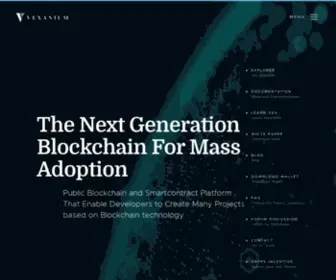 Vexanium.com(Vexanium Blockchain For Mass Adoption) Screenshot