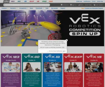 Vex.com(VEX Robotics) Screenshot