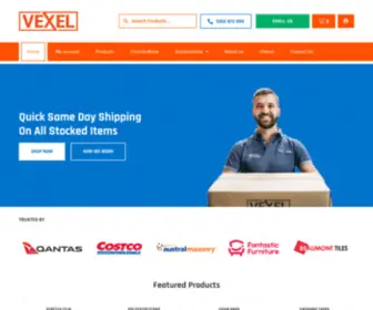 Vexel.com.au(Wholesale Packaging Supplies) Screenshot