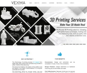 Vexmatech.com(Vexma An Additive & Advanced Manufacturing Services Provider) Screenshot