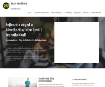 Vezerakademia.hu(Blog és eLearning) Screenshot