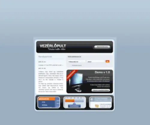 Vezerlopult.hu(Vezérlőpult) Screenshot