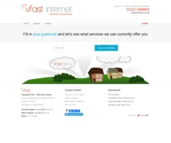 Vfast.co.uk(Vfast Internet) Screenshot