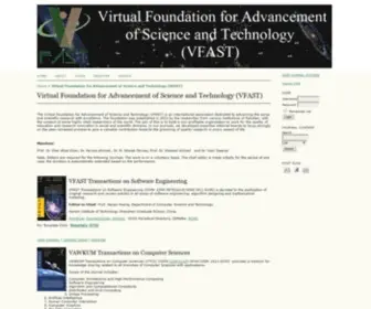 Vfast.org(Virtual Foundation for Advancement of Science and Technology) Screenshot