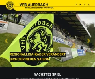 VFB-Auerbach.de(VfB Auerbach) Screenshot