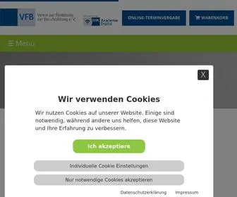 VFB-Weiterbildung.de(Die Weiterbildung in der Region Stuttgart) Screenshot