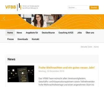 VFBB-Speyer.net(Hilfen zur beruflichen und sozialen Integration) Screenshot