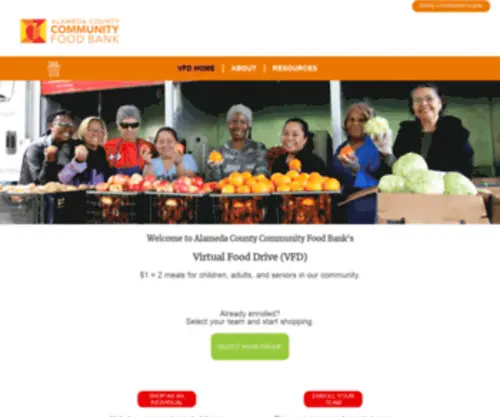 VFD-ACCFB.org(ACCFB Virtual Food Drive) Screenshot