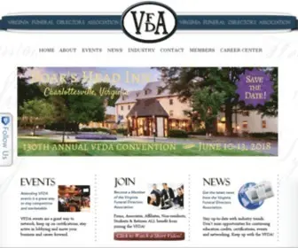 Vfda.net(Virginia Funeral Directors Association) Screenshot