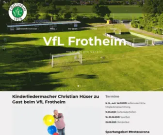 VFL-Frotheim.de(VfL Frotheim 1925 e.V) Screenshot