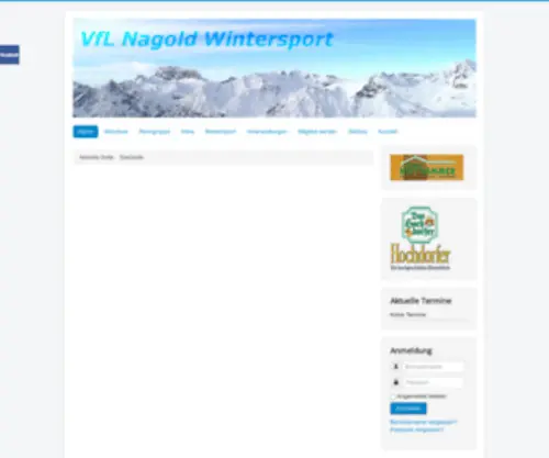 VFL-Wintersport.de(VfL Nagold Abt) Screenshot