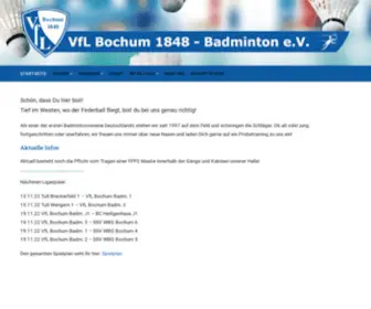 VFlbochum-Badminton.de(VFlbochum Badminton) Screenshot