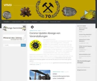 VFMG.de(Vereinigung der Freunde der Mineralogie und Geologie e.V) Screenshot