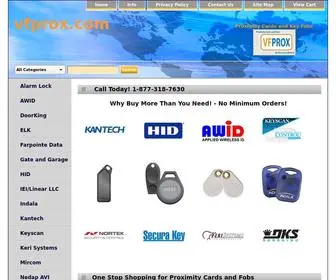 VFprox.com(Proximity Cards and Key Fobs) Screenshot