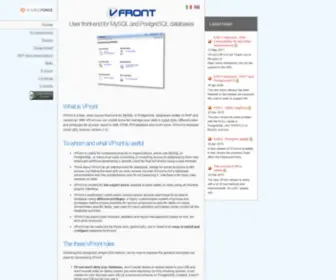 Vfront.org(Front-end MySQL & PostgreSQL) Screenshot