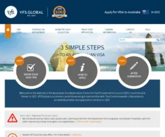 VFS-AU-GCC.com(Australia Visa Information) Screenshot