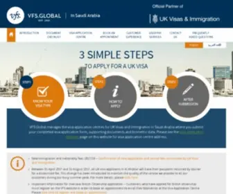 VFS-UK-SA.com(UK Visa Information) Screenshot