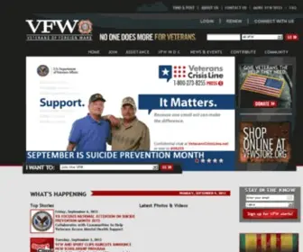 VFWKC.org(Veterans of Foreign Wars USA) Screenshot