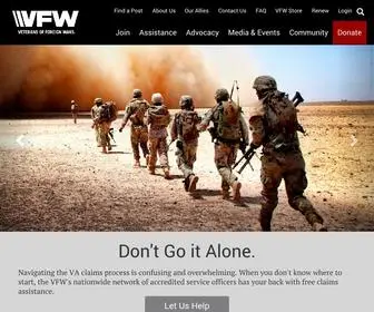 VFW.org(The Veterans of Foreign Wars of the U.S) Screenshot