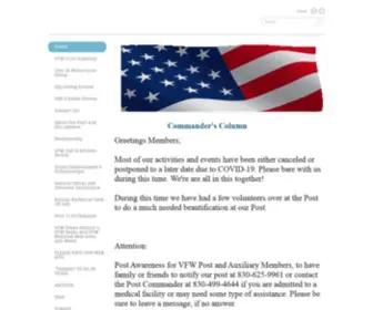 VFwpost7110.com(VFW Post 7110 New Braunfels) Screenshot