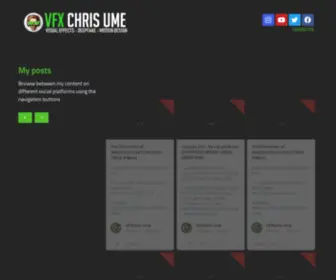 VFXChrisume.com(VFX & AI artist) Screenshot