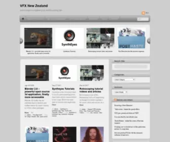 VFX.co.nz(A kiwi compers scrapbook of vfx and film making info) Screenshot