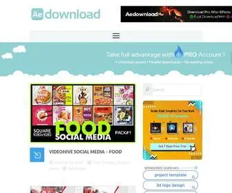 VFxdownload.com(Free After Effects Templates (Official Site)) Screenshot