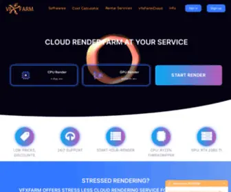 VFxfarm.com(Fast Cloud Rendering) Screenshot