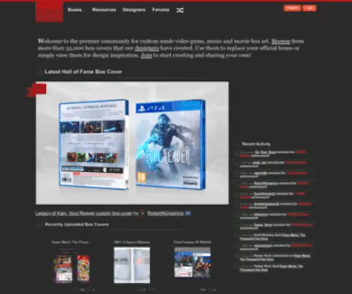 Vgboxart.com(Video Games Box Art Covers and Design Inspiration) Screenshot