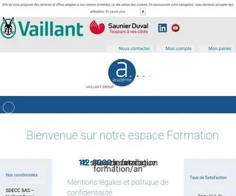 VGfracademie.fr(Bienvenue sur notre espace Formation) Screenshot