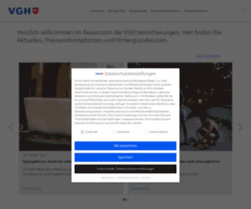 VGH-Newsroom.de(VGH Unternehmen) Screenshot