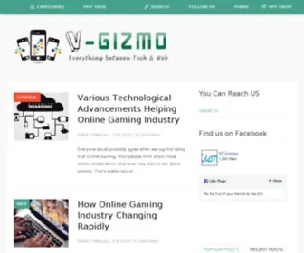 Vgizmo.com(Everything between Tech and Web) Screenshot