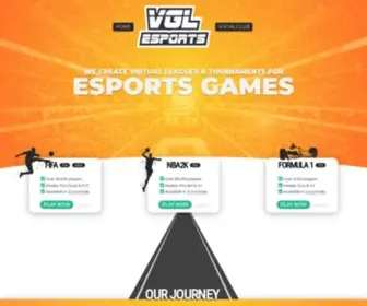 Vglesports.com(VIRTUAL GAMING LEAGUES) Screenshot