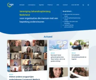 VGN.nl(Lees meer over de Vereniging Gehandicaptenzorg Nederland (VGN)) Screenshot