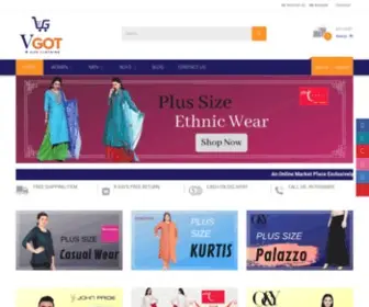 Vgot.in(Buy Plus Size Apparels) Screenshot