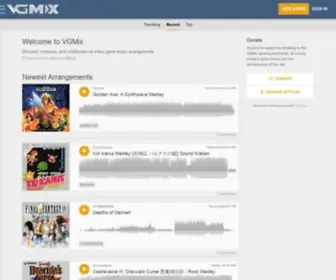 Vgremix.com(Video Game Music Arrangements and Remixes) Screenshot