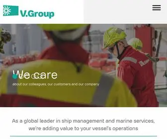 Vgrouplimited.com(Global leader in ship management and marine services) Screenshot