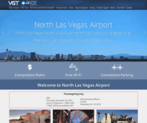 VGT.aero(North las vegas airport) Screenshot