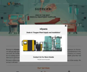 Vgyanis.com(Medical Equipment Supplier) Screenshot