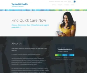 Vhan.com(Vanderbilt Health Affiliated Network) Screenshot