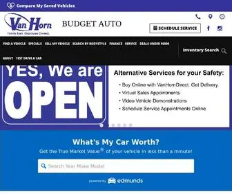 Vhbudgetautoplymouth.com(Van Horn Budget Auto) Screenshot