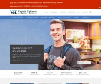 VHCC.edu(Virginia Highlands Community College) Screenshot