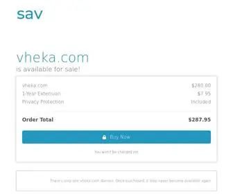 Vheka.com(The premium domain name) Screenshot