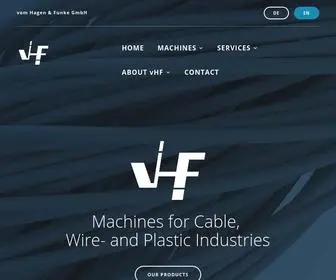 VHF-Cable-Machines.com(Vom Hagen & Funke) Screenshot