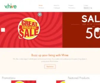 Vhive.com.sg(Buy Furniture Online Singapore) Screenshot