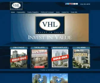 VHldevelopments.com(VHL Developments) Screenshot