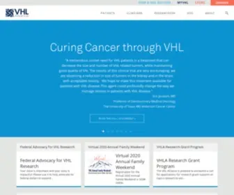 VHL.org(Von Hippel) Screenshot