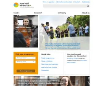 Vhluniversity.com(Homepage van HVL) Screenshot
