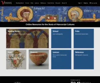 VHMML.org(Virtual Hill Museum & Manuscript Library) Screenshot