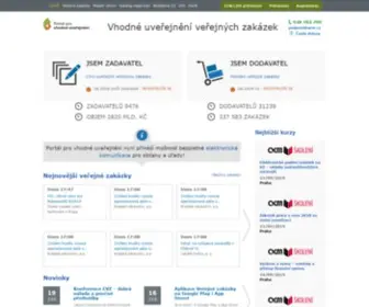Vhodne-UverejNeni.cz(Veřejné zakázky a profily zadavatelů na Portálu pro vhodné uveřejnění) Screenshot